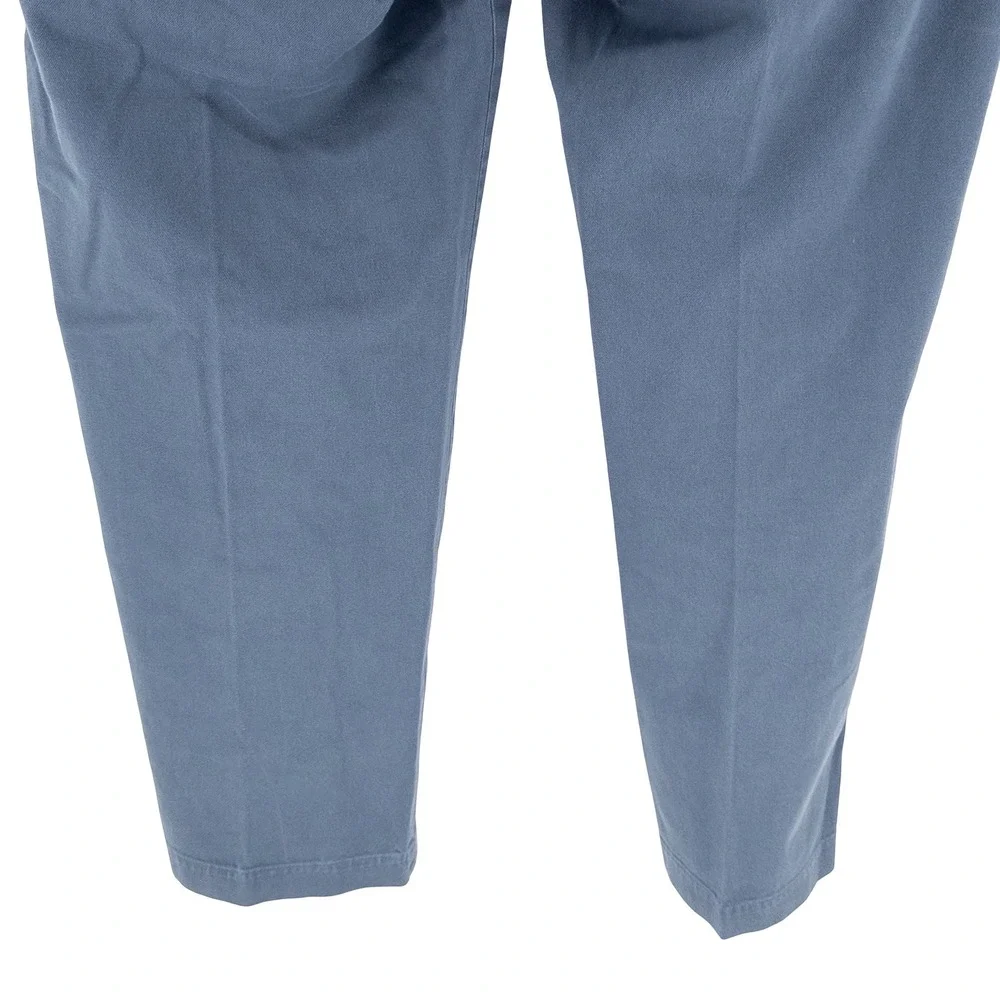 Peter Millar Mens 38x30 Soft Touch Flat Front Trousers Pants Blue Pima Cotton